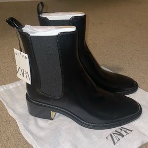 Zara Metal Trim Block Heel